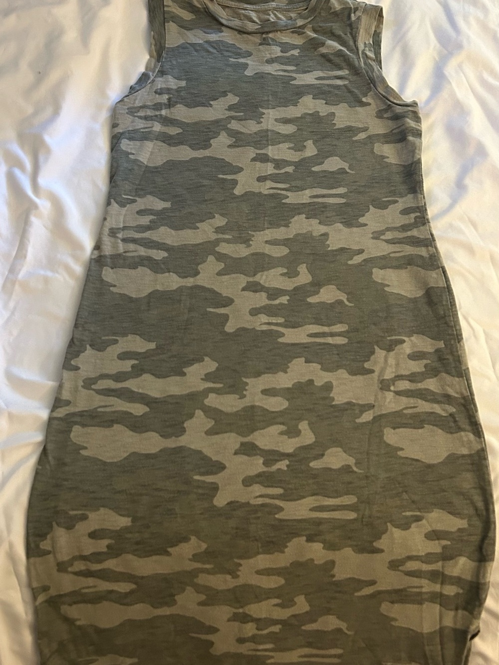 Universal Thread Olive Camo Sleeveless Dress